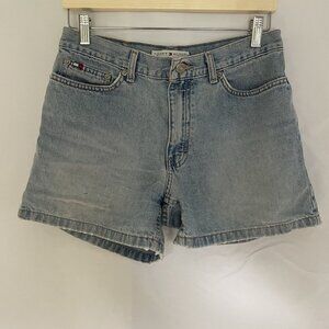 Tommy Hilfiger Denim High-Waisted Womens Jean Shorts Size 8 15.5 Inseam 4